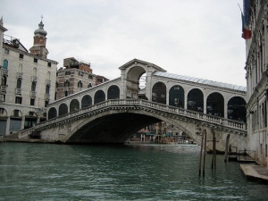 The Rialto Bridge, Venice, Italy.